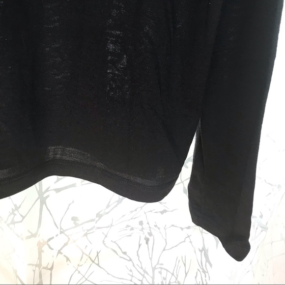 JIL SANDER mens Black v-neck wool pullover sweater top - Picture 6 of 8